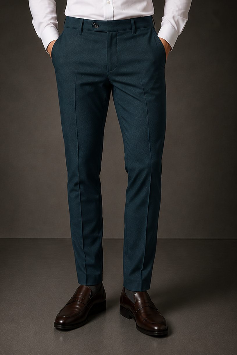 Calça Alfaiataria Signature na cor azul petróleo
