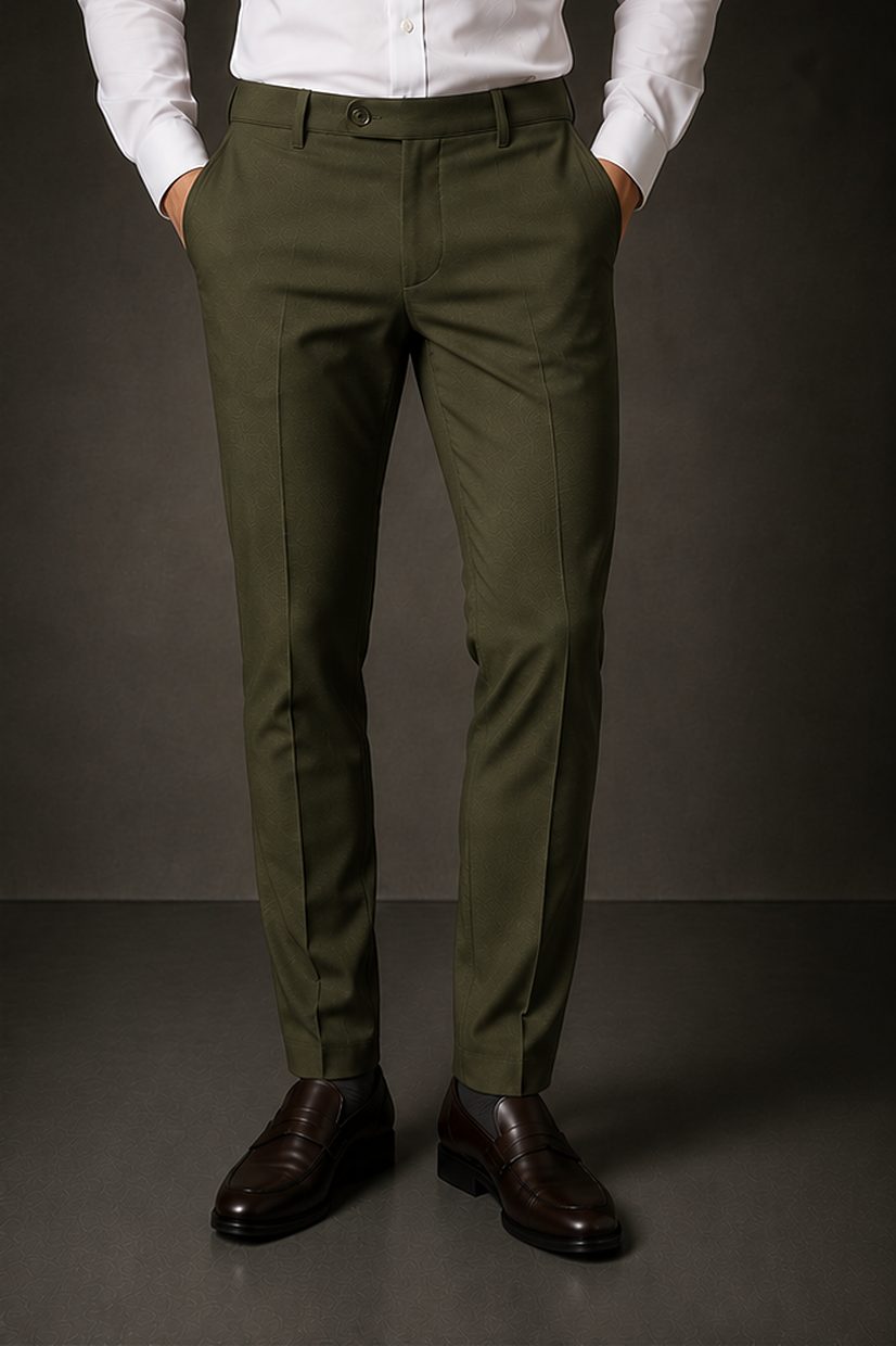Calça Alfaiataria Signature na cor verde oliva