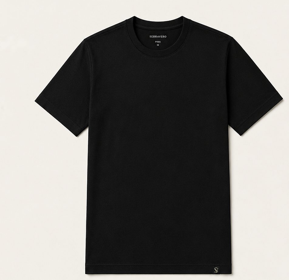 Camiseta Pima Essencial na cor preto