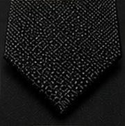 Gravata Seda Texturizada na cor preto, detalhe: outro