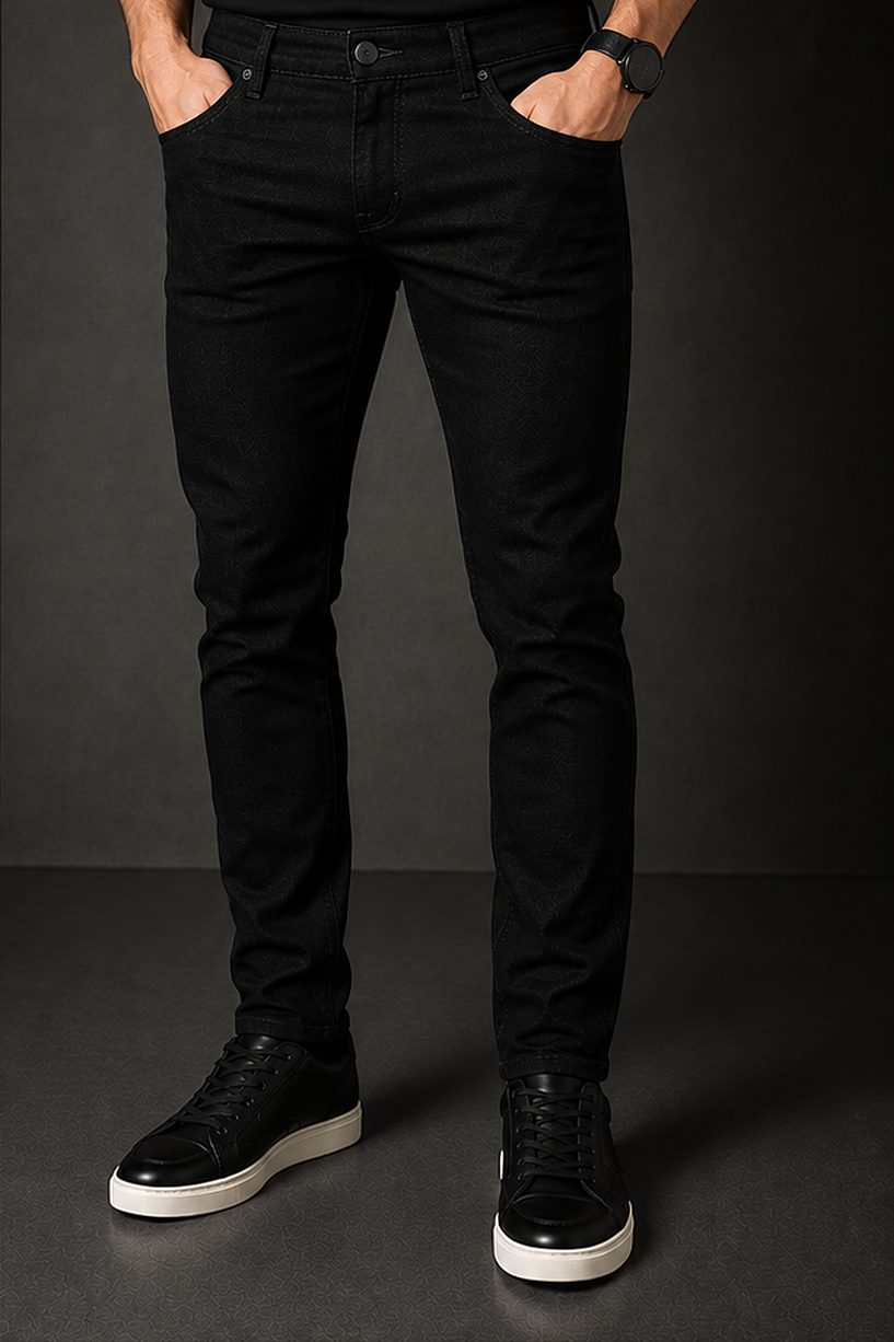 Jeans Dark Premium na cor preto