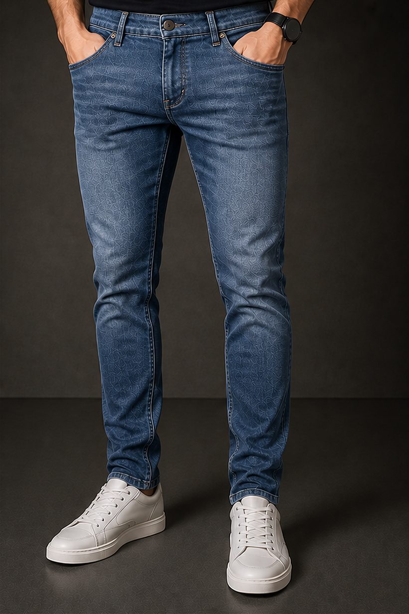 Jeans Vintage Clean na cor azul médio