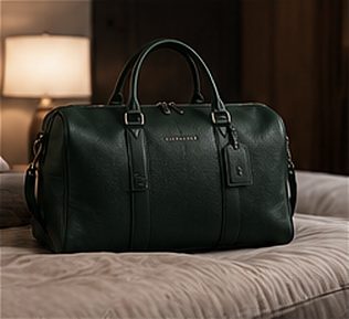 Weekender Signature na cor verde floresta, detalhe: outro